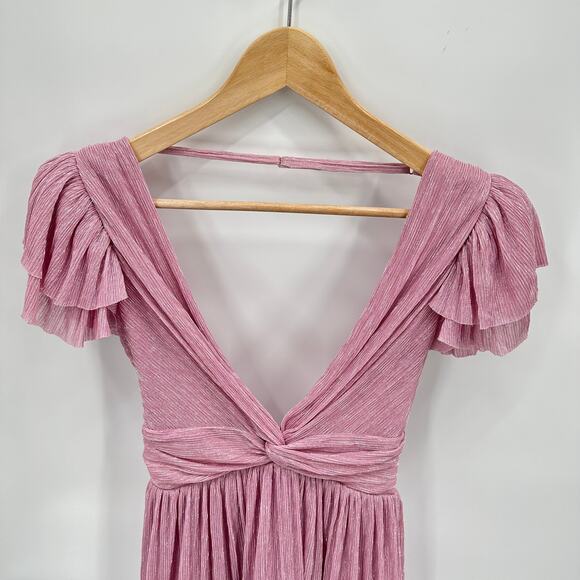 Sabina Musayev NWOT Shaylee Flutter Sleeve Low Back Dress in Lavender // M - Picture 7 of 15